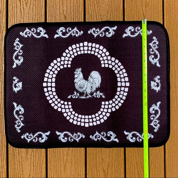 🆕TEMPTATIONS SET OF 2 DOODLE DOO COUNTERTOP MICROFIBER KITCHEN DISH DRYING MATS - Picture 7 of 8